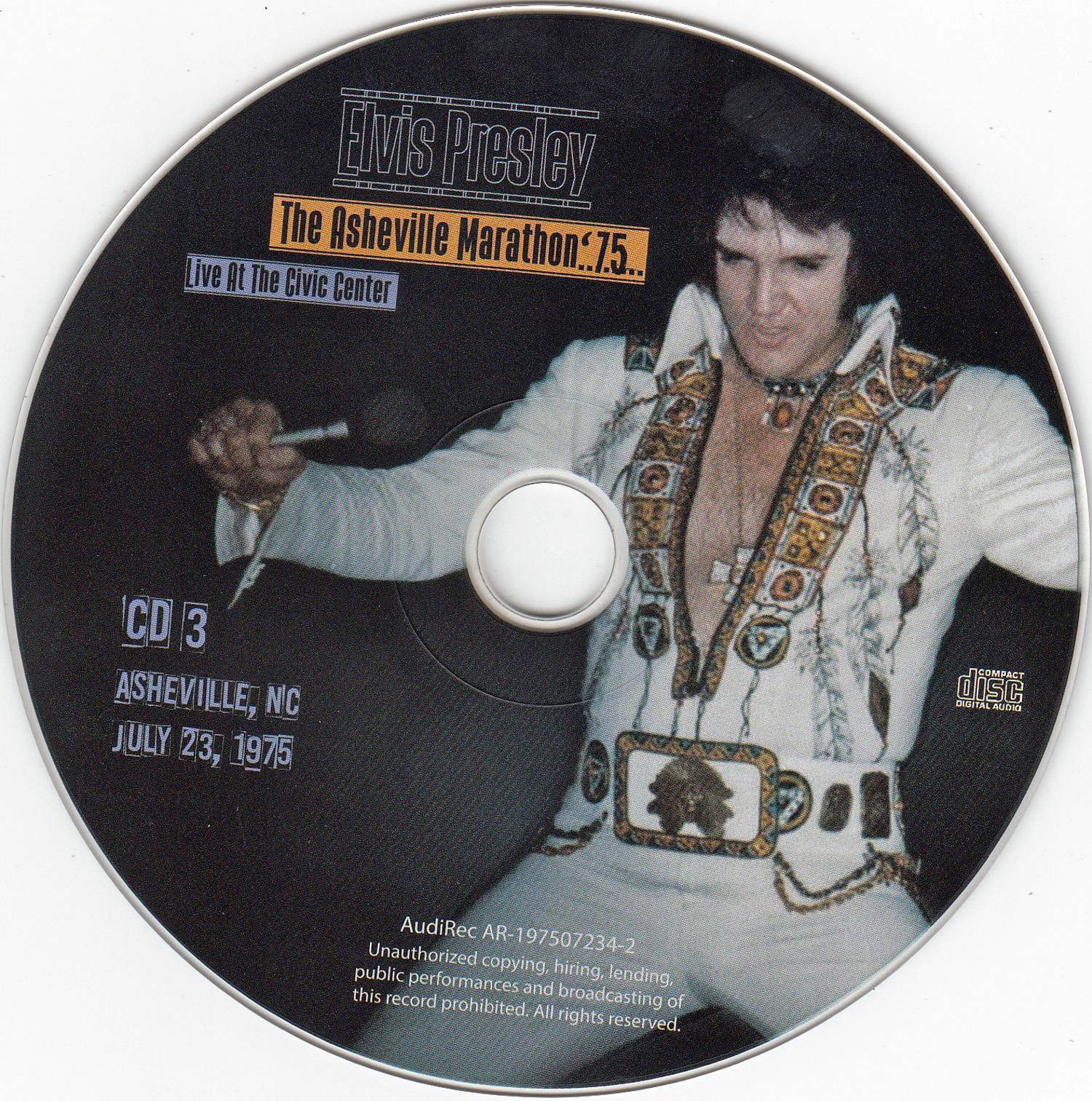 Elvis Presley The Asheville Marathon 75 : CD3